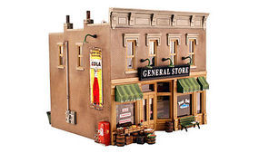Woodland Built-N-Ready Lubener's 2-Story General Store O Scale Model Railroad Building #br5841