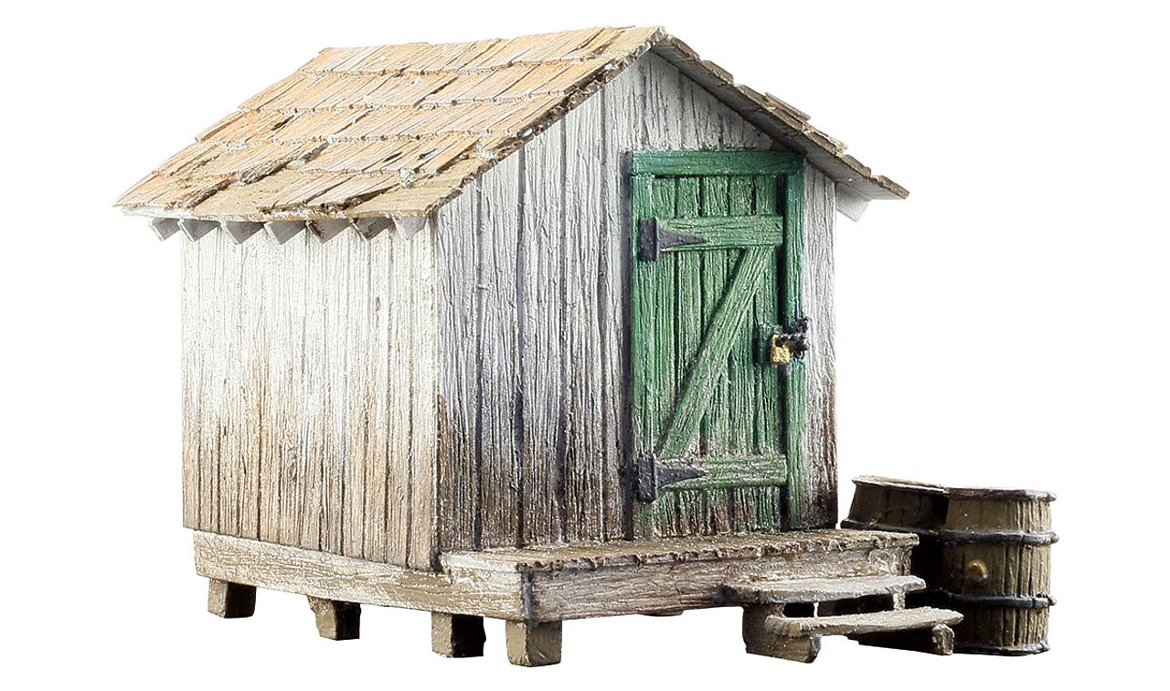 Woodland Wood Shack Built&Ready(R) O Scale Model Railroad Building 