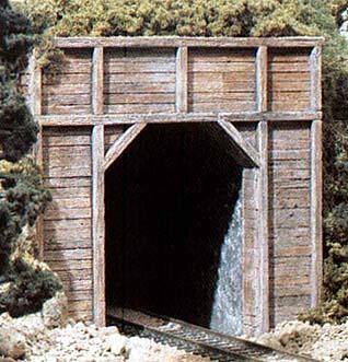 Woodland Timber Single Portal HO Scale Model Railroad Tunnel #c1254