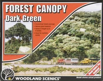 Woodland Forest Canopy Dark Green Model Railroad Tree #f1662