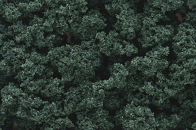 Woodland Bushes Clump Foliage Dark Green Model Railroad Grass Earth #fc147