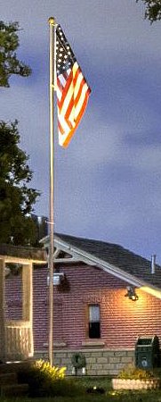 Woodland Small US Flag Pole
