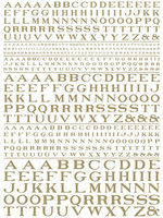 K4 HO Decals White 3/32 Inch Extended Roman Letter Number Alphabet Set 