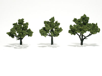 Woodland Scenic Accents Assembled Tree Light Green 3-4 (3) Model Railroad Tree #tr1506