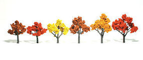 Woodland Scenic Accents Assembled Tree Fall Mix 3''-5'' (6) Model Railroad Tree #tr1541