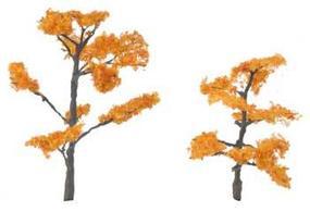 Woodland Premium Trees 3-1/2'' & 2-5/8'' Fall Maple (2) Model Railroad Tree #tr1604