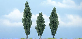 Woodland Ready Made Premium Trees Deciduous Poplar 1 Each 3-1/2, 4 & 4-1/2'' (3) #tr1611