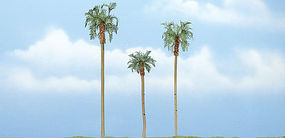 Woodland Premium Royal Palm 3'' 4'' 4.5'' (3) Model Railroad Tree #tr1617