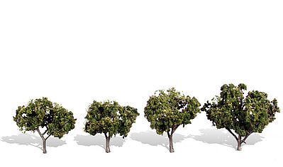 Woodland Sun Kissed Trees 2 - 3 (4) Model Railroad Trees #tr3504