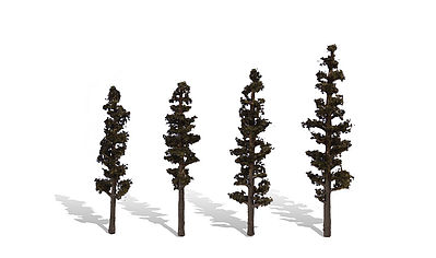 Woodland Standing Timber Trees 4 - 6 (4) Model Railroad Trees #tr3561