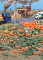 Walthers-Acc Pumpkin Patch Kit (80 Pumpkins and 8 Vines) Model Railroad Grass Earth #1115