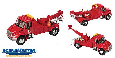 Walthers-Acc International 4300 Red Tow Truck HO Scale Model Railroad Vehic #11531