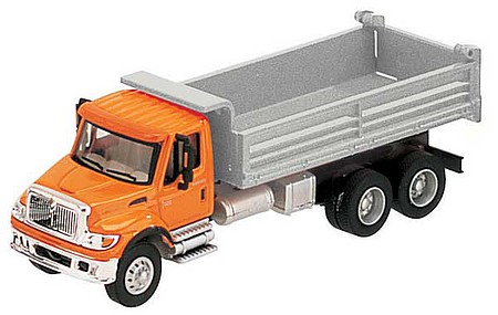 Walthers-Acc International 7600 3-Axle Heavy-Duty Orange Dump Truck HO Scale Model Railroad Vehicle #11661