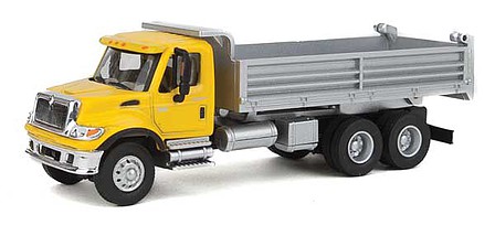 Walthers-Acc International 7600 3-Axle Heavy-Duty Yellow Dump Truck HO Scale Model Railroad Vehicle #11663