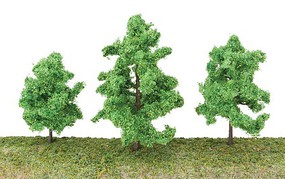 Walthers-Acc Spring Trees w/ Pin Base (10) Model Railroad Tree #1183