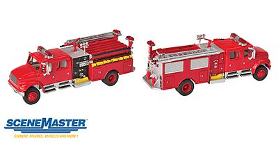 Walthers-Acc International 4900 Crew Cab Fire Engine HO Scale Model Railroad Vehicle #11841
