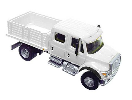 Walthers-Acc International(R) 7600 2-Axle Crew Cab Truck w/ Solid Stake Bed HO Scale Model Railroad #11880