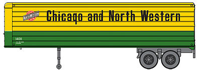 Walthers-Acc 35 Trailer 2-Pack - Assembled Chicago & North Western(TM)