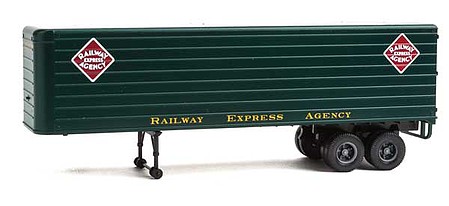Walthers-Acc Railway Express Agency 35 Fluted-Side Trailer (2) HO Scale Model Railroad Vehicle #2425