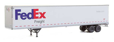 Walthers-Acc FedEx 53 Stoughton Trailer (2) HO Scale Model Railroad Vehicle #2452