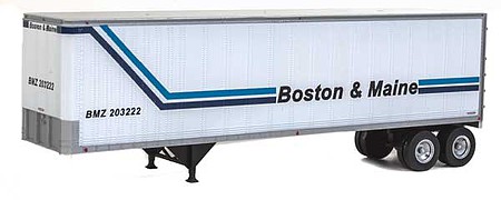 Walthers-Acc 40 Trailmobile Trailer 2-Pack- Assembled Boston & Maine