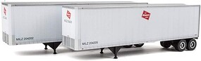 Walthers-Acc Milwaukee Road 40' Trailmobile Trailer (2)