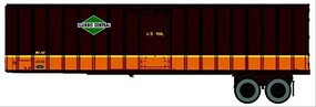 Walthers-Acc Illinois Central Flexi-Van 40' Trailer (2)