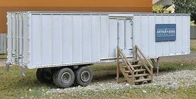Walthers-Acc Construction Site Storage Trailer Kit HO Scale Model Railroad Building Accessory #2901