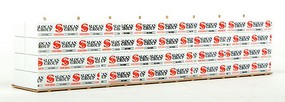 Walthers-Acc Wrapped Lumber Load for 50' Bulkhead Flatcar SLG HO Scale Model Train Freight Car Load #3124