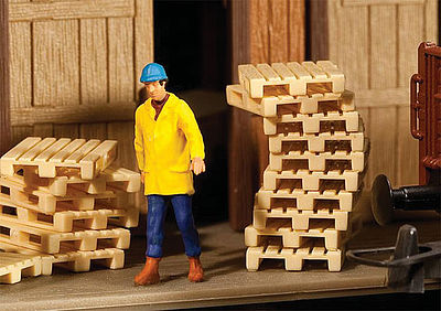 Walthers-Acc Wood Pallets Kit (12) HO Scale Model Railroad Building Accessory #4129