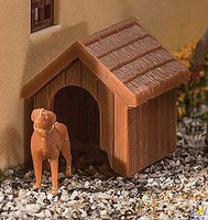 Walthers-Acc Dog & Doghouse Kit HO Scale Model Railroad Building Accessory #4147