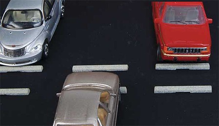 Walthers-Acc Parking Lot Concrete Bumpers (12) HO Scale Model Railroad Road Accessory #4178