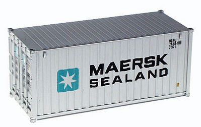 Walthers-Acc 20 Corrugated Container Maersk-Sealand HO Scale Model Train Freight Car Load #8051