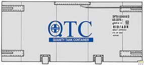 Walthers-Acc 20' Santa Fe Tank Container Kit HO Scale Model Train Freight Car Load #8107