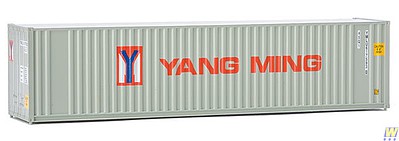 Walthers-Acc 40 Yang Ming Hi-Cube Corrugated Container w/ Flat Roof HO Scale Model Train Freight Car #8221