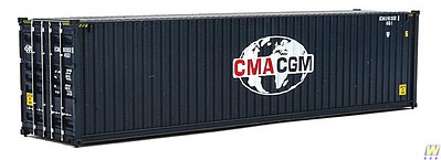 Walthers-Acc 40 CMA-CGM Hi-Cube Corrugated-Side Container HO Scale Model Train Freight Car Load #8260