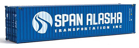 Walthers-Acc 40 Span Alaska Hi-Cube Corrugated-Side Container HO Scale Model Train Freight Car Load #8273