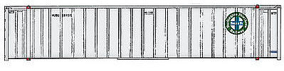 Walthers-Acc 48 Stoughton Ribside Exterior-Post Container BNSF HO Scale Model Train Freight Car Load #8461