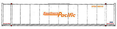 Walthers-Acc 48 Stoughton Ribside Container Southern Pacific HO Scale Model Train Freight Car Load #8466