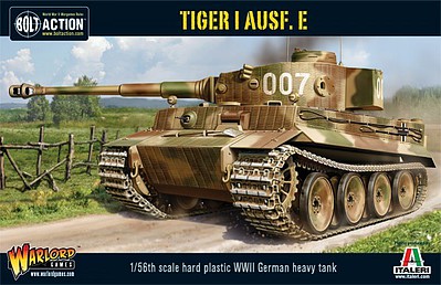 Warlord-Games WWII Tiger I Ausf E German Heavy Tank Plastic Model Tank Kit 1/56 Scale #12015
