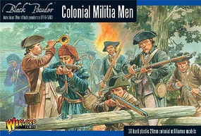 Warlord-Games 28mm Black Powder- Colonial Militia Men 1776-1783 (30) (Plastic)