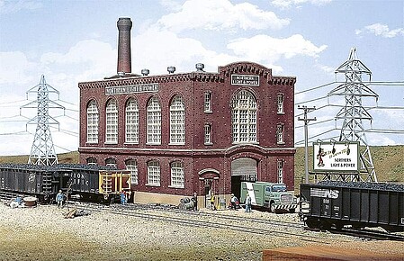 Walthers Northern Light & Power Powerhouse - Kit HO Scale Model Railroad Building #3021