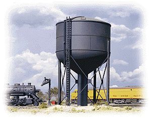 Walthers Steel Water Tank - Kit - 3-1/4 x 3 x 7 HO Scale Model Railroad Building #3043