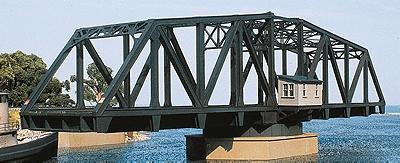 Walthers Double Track Swing Bridge - Kit - 27 x 6-3/8 x 7-9/16 HO Scale Model Railroad Bridge #3088