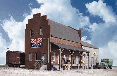 Walthers Columbia Feed Mill - Kit HO Scale Model Railroad Building #3090