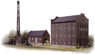 Walthers Cornerstone Series(R) Greatland Sugar Refining HO Scale Model Railroad Building Kit #3092