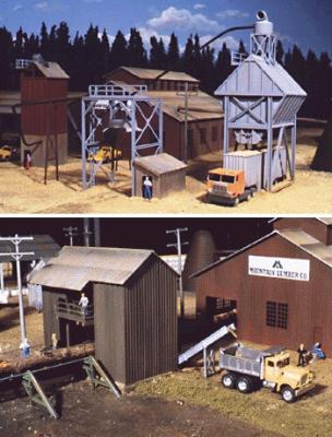 Walthers Sawmill Outbuildings - Kit HO Scale Model Railroad Building #3144