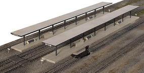 Walthers Butterfly Style Station Platform Shelter pkg(4) Kit HO Scale Model Railroad Building #3175