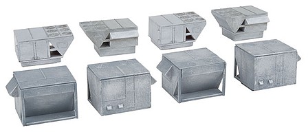 Walthers HVAC Units Kit - 4 each of 2 Styles of Rooftop Air Conditioners - N-Scale
