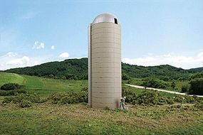 Walthers Concrete-Style Silo Kit 1-5/8'' x 5-1/2'' HO Scale Model Railroad Building #3332